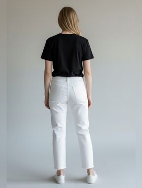 Trina Turk Women's Crisp White Cropped Jeans